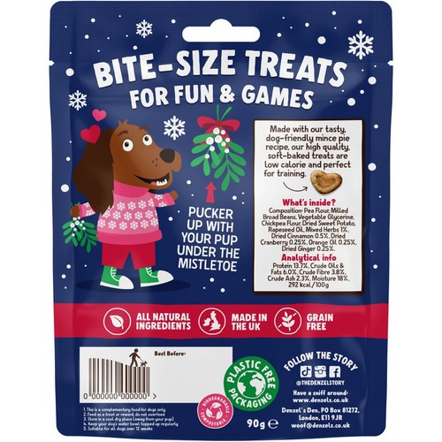 Denzel's Mistletoe Kisses Mince Pie Dog Treats