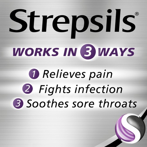 Strepsils Extra Blackcurrent Sore Throat Lozenges