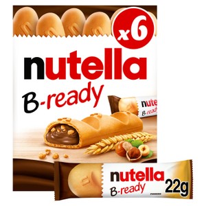 Nutella B-ready Chocolate & Hazelnut Wafer Biscuit Snack Bars Multipack