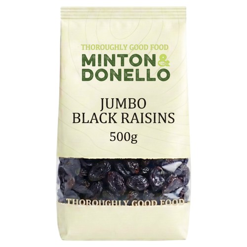 Minton & Donello Jumbo Black Raisins