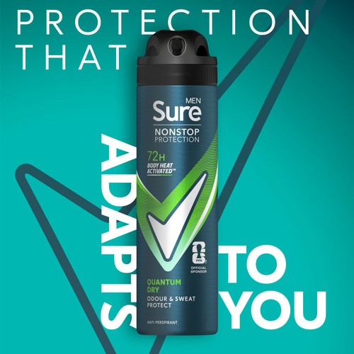 Sure Men 72hr Nonstop Protection Quantum Dry Antiperspirant Deodorant