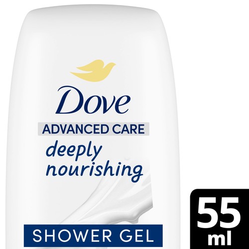 Dove Deeply Nourishing Advanced Care Body Wash Shower Gel Travel Size