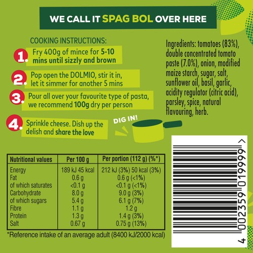 Dolmio Bolognese Original Pasta Sauce