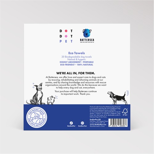 DotDotPet Battersea Eco Dog Towels