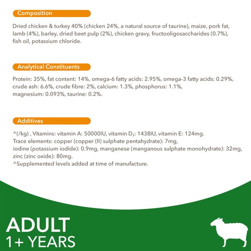 IAMS Advanced Nutrition Adult Cat  Food With Lamb