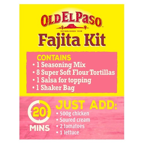 Old El Paso Mexican Oven Baked Crispy Chicken Fajita Kit