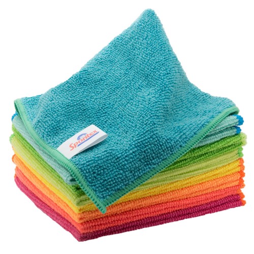 Spontex Microfibre Cloths - Multi Purpose Kitchen and bathroom Cleaner