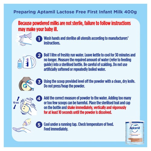 Aptamil Lactose Free Baby Milk Formula Powder Birth for Lactose Intolerance