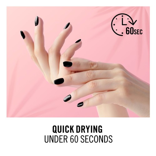 Rimmel 60 Seconds Nail Polish 900 Rita's Black