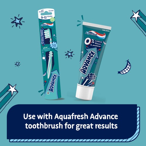 Aquafresh Advance Kids Toothpaste 9-12 Years Mixed Teeth