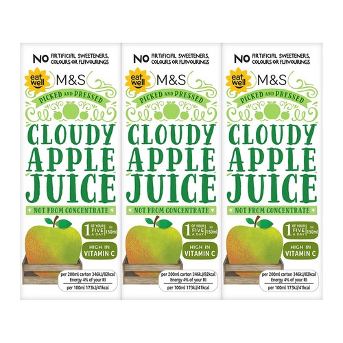M&S Cloudy Apple Juice