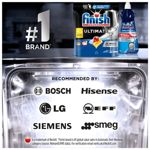 Finish Ultimate All in One Dishwasher tabs Lemon
