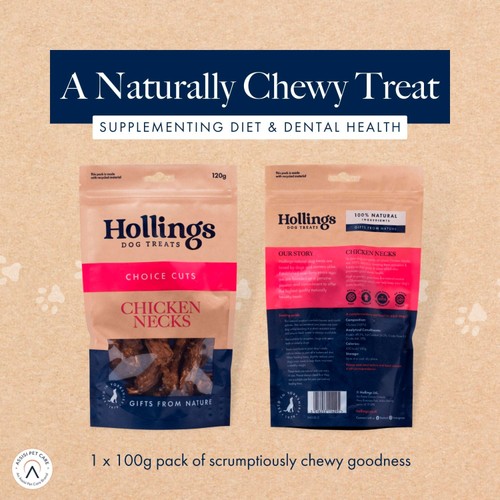 Hollings 100% Natural Chicken Necks Dog Treats