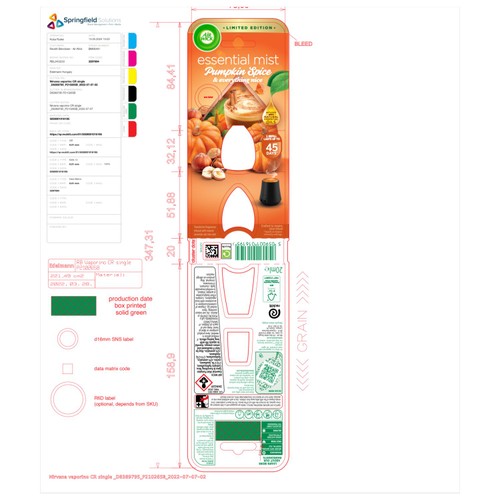 Airwick Essential Mist Pumpkin Spice Refill