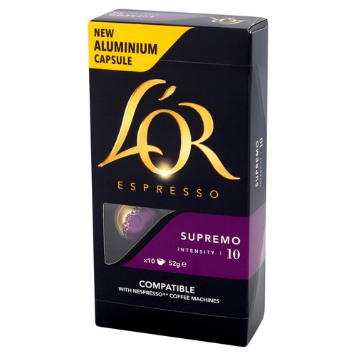 L'OR Espresso Supremo Intensity 10 Coffee Capsules