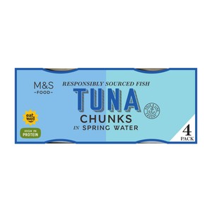 M&S Tuna Chunks in Spring Water 4 x 160g