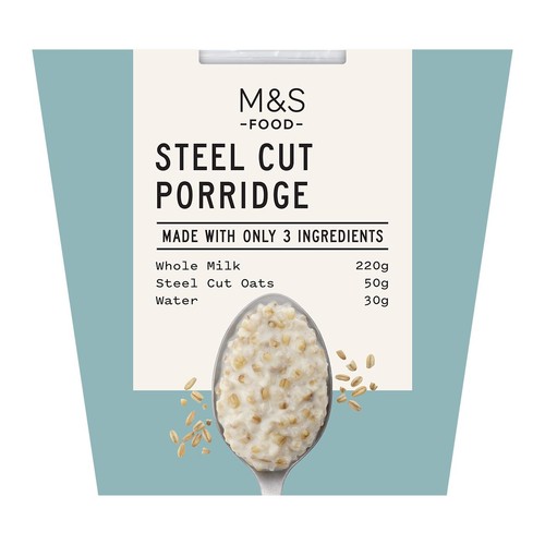 M&S Only 3 Ingredients Steel Cut Porridge