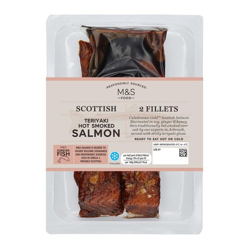 M&S Scottish Hot Smoked Teriyaki Salmon