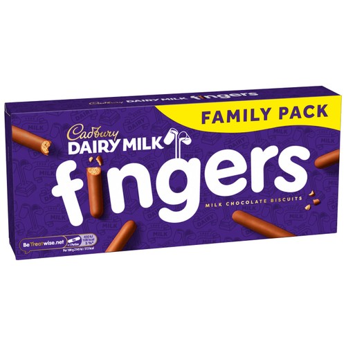 Cadbury Dairy Milk Fingers Milk Chocolate Biscuits