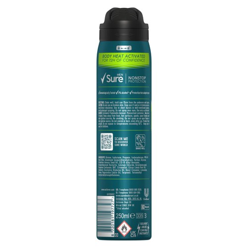 Sure Men 72hr Nonstop Protection Extreme Dry Antiperspirant Deodorant