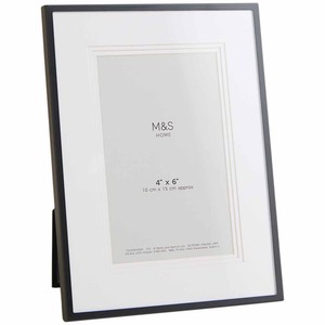 M&S Layered Mount Photo Frame 4x6 inch, Black