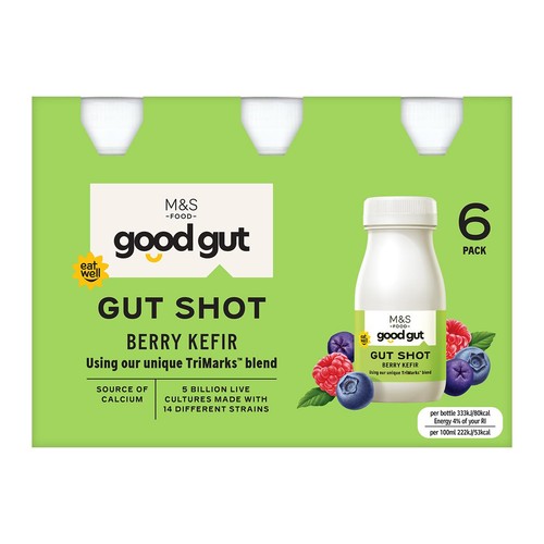 M&S Good Gut Berry Kefir Gut Shot Multipack