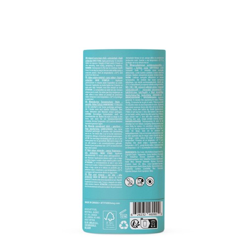 ATTITUDE Sunly - Sunscreen Stick - Unscented - 30 SPF