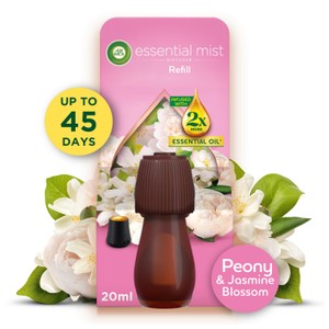 Airwick White Peony & Jasmine Essential Mist, Single Refill