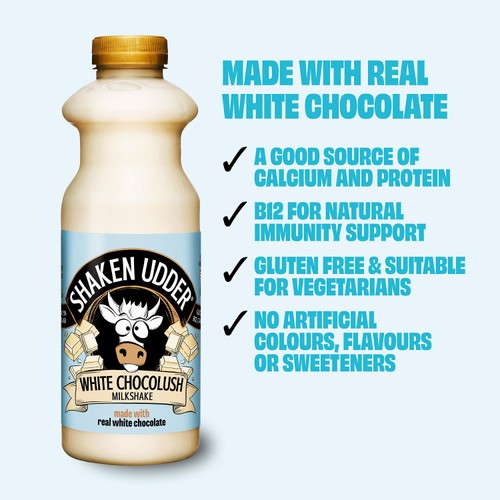 Shaken Udder White Chocolush Chocolate Flavoured Milkshake