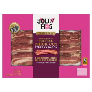 The Jolly Hog Extra Thick Cut 4 Black Treacle Streaky Bacon