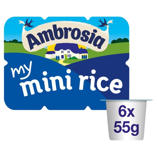 Ambrosia Mini Rice Pudding Dessert Snack Pots