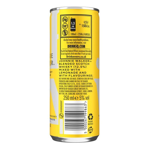 Johnnie Walker Scotch Whisky & Lemonade