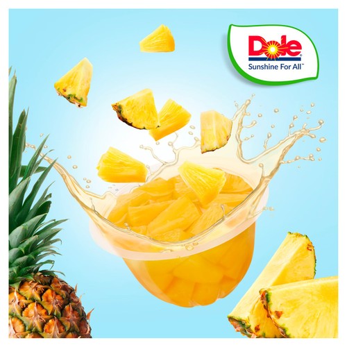 Dole Pineapple In Juice Fruit Pots Multipack 