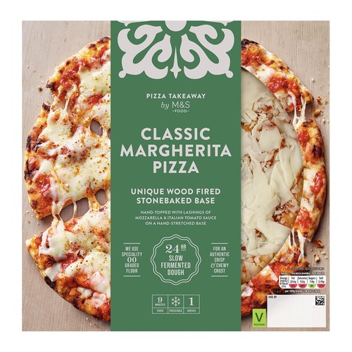 M&S Classic Margherita Woodfired & Stonebaked Pizza