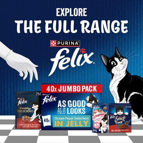 FELIX As Good As it Looks Ocean Feasts in Jelly Wet Cat Food