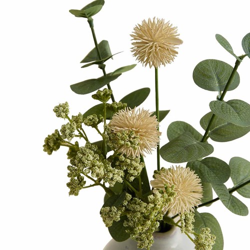 M&S Artificial Dried Arrangement in Ceramic Pot, Green