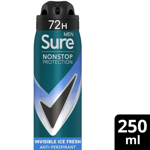 Sure Men 72hr Nonstop Protection Invisible Ice Antiperspirant Deodorant
