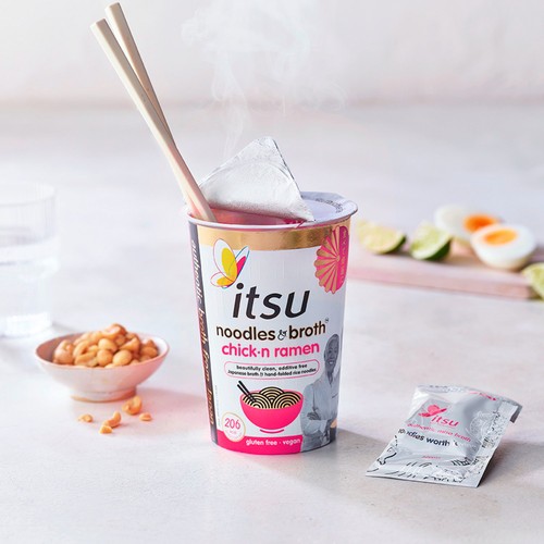 itsu chickn ramen instant noodles & broth pot