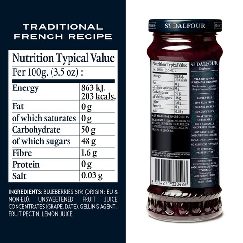 St Dalfour Blueberry Fruit Spread
