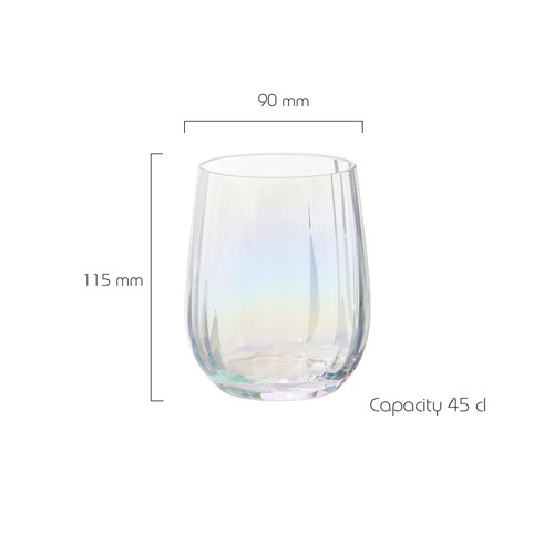 Anton Studio Designs, Palazzo Tumblers, Set of 2, 400ml, Lustre 