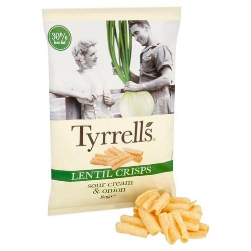Tyrrells Lentil Sharing Crisps Sour Cream & Onion