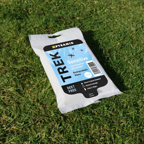 Pyramid Trek Sensitive Biodegradable Insect Repellent Wipes
