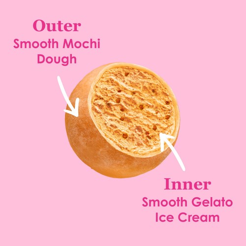 Little Moons Brown Butter Caramel Mochi Ice Cream Snack 6 x 30g