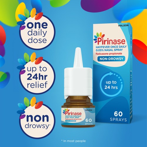 Pirinase Hayfever Once Daily Nasal Spray, 60 Sprays