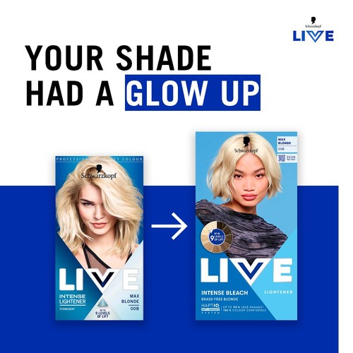 LIVE Intense Bleach 00B Max Blonde