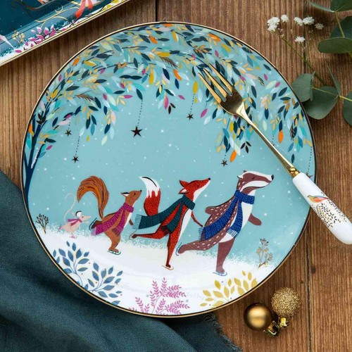 Sara Miller Portmeirion Fine China Woodland Tales Plates