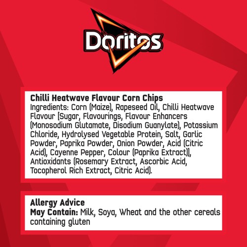 Doritos Chilli Heatwave Tortilla Chips Sharing Bag Crisps