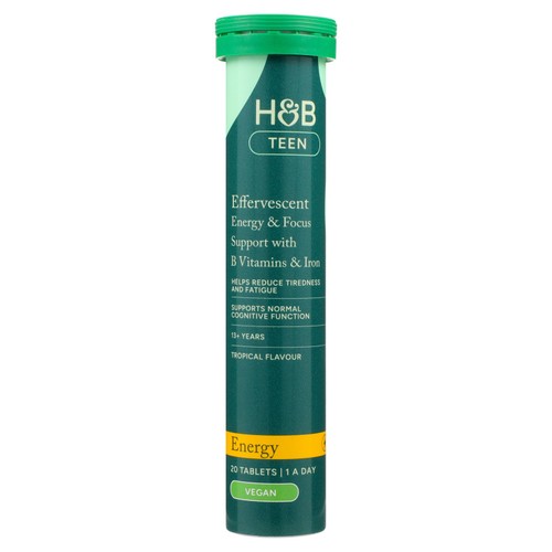 Holland & Barrett Teen Energy & Focus Effervescent Tablets