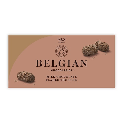 M&S Belgian Flaked Chocolate Truffles