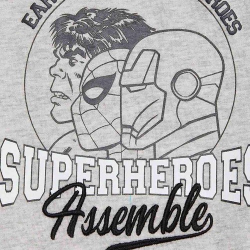 M&S Marvel Avengers Pyjamas, 3-4 Y, Grey